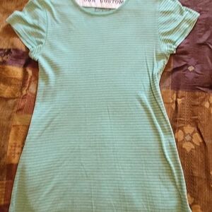 Old Navy Mint Green Ribbed Short Sleeve Tee